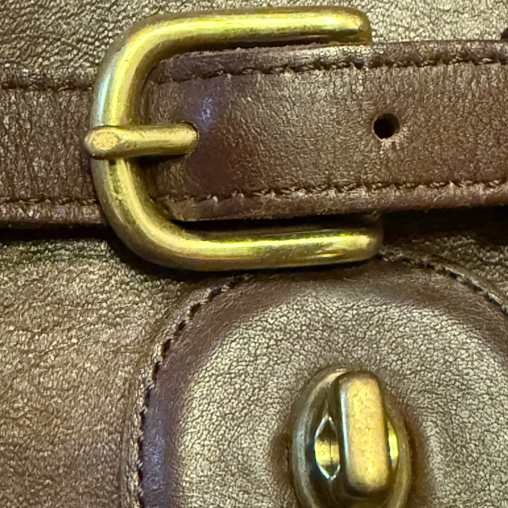 Vintage Mahogany Coach Willis Bag 9/10 - Made in Hungary - Picture 10 of 16